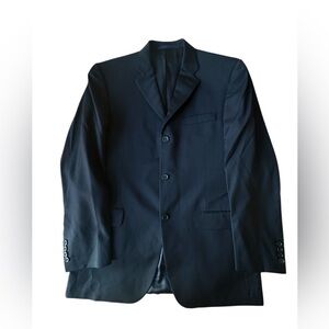 Burberry London Bond Street Black 3-Button Wool Blazer 40R Super 100’s